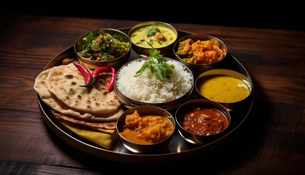 Traditional homestay food served at a cozy homestay in Kolakham